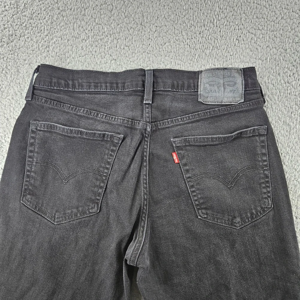 Levis Jeans Men 32x30 Black Denim Athletic Tapered Leg Relaxed Fit Stretch Denim
